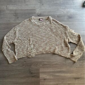 EUC Kerisma Tan Crew Neck Sweater - size small/medium
